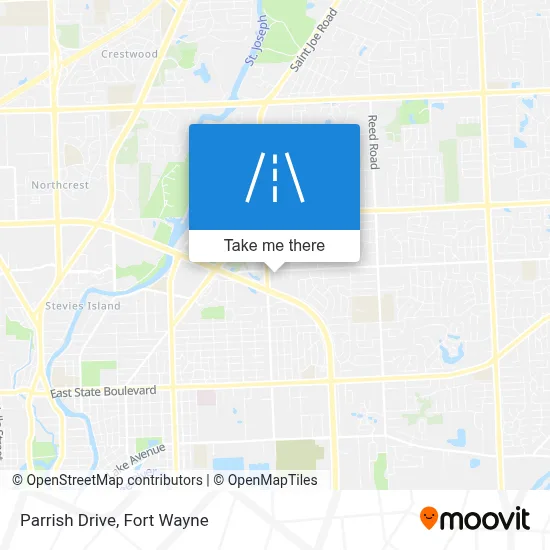 Parrish Drive map