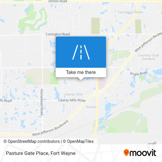 Pasture Gate Place map