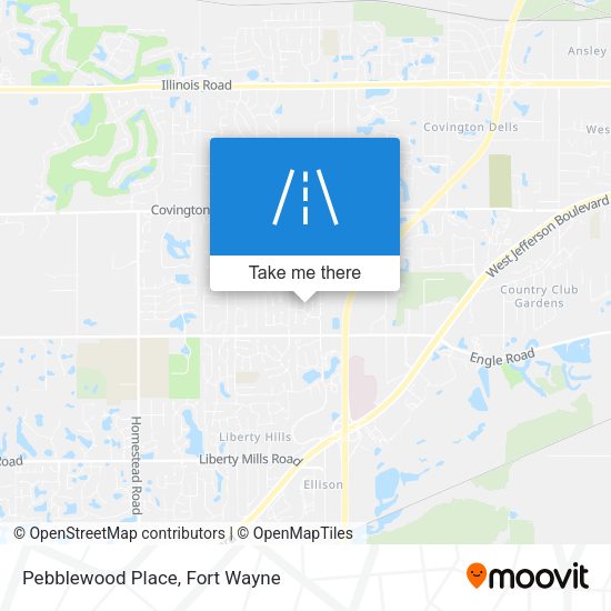 Pebblewood Place map