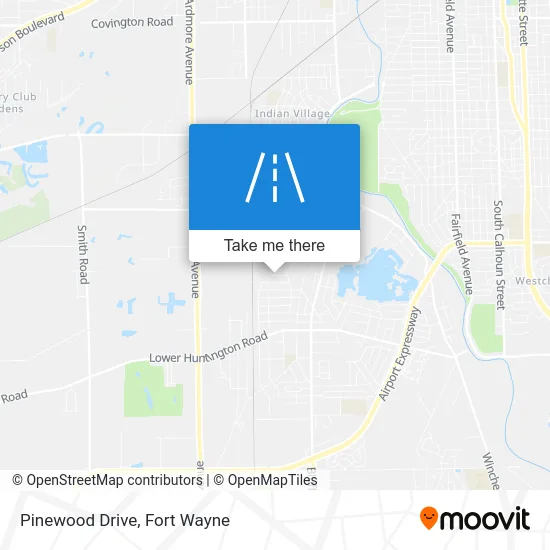 Pinewood Drive map