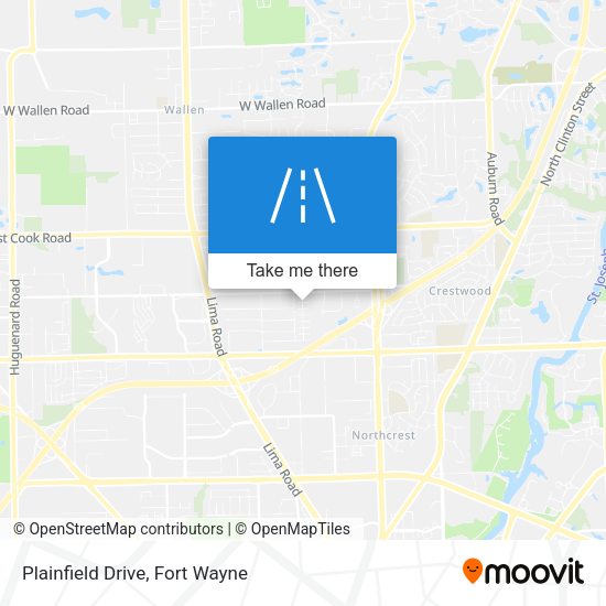 Plainfield Drive map