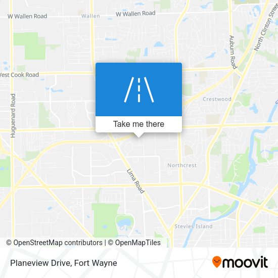 Mapa de Planeview Drive