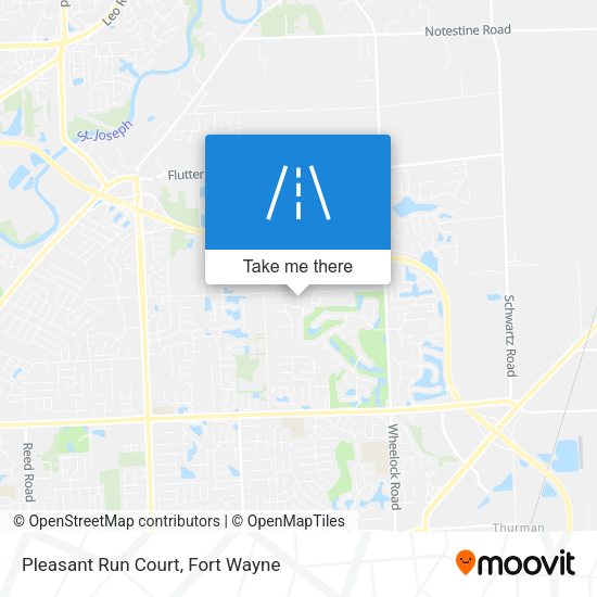 Pleasant Run Court map