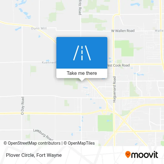 Plover Circle map