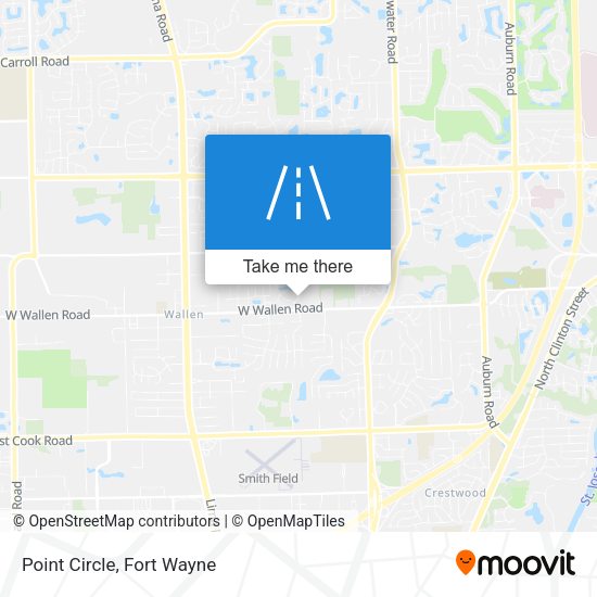 Point Circle map