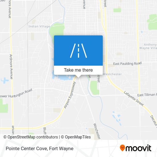 Mapa de Pointe Center Cove