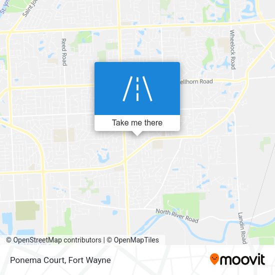 Ponema Court map