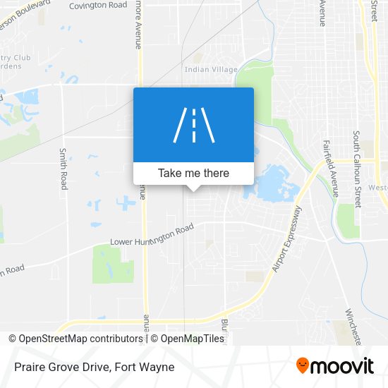 Praire Grove Drive map