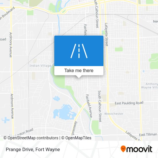 Mapa de Prange Drive