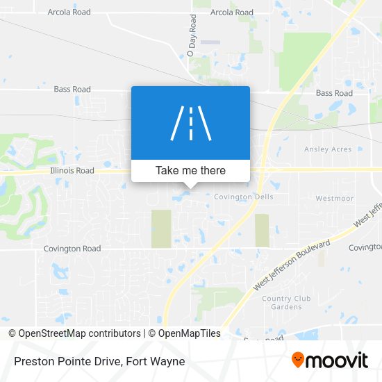 Mapa de Preston Pointe Drive