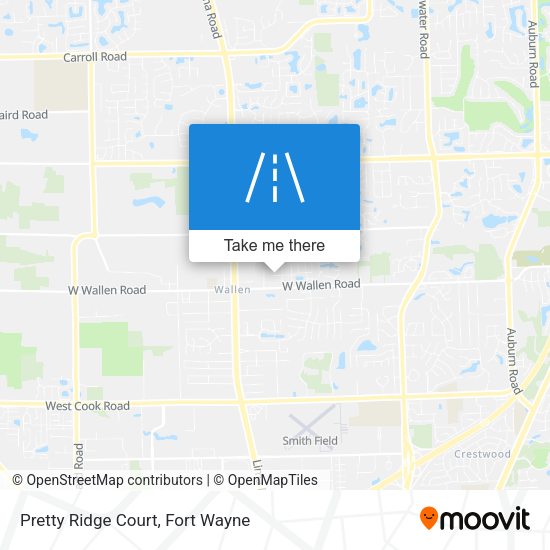 Mapa de Pretty Ridge Court