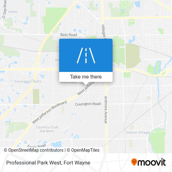 Mapa de Professional Park West