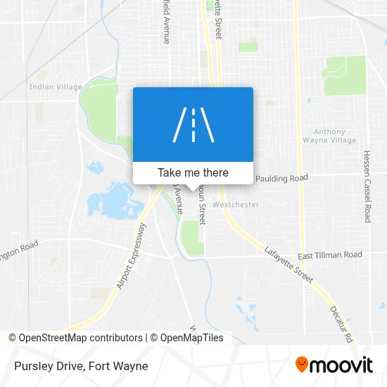 Pursley Drive map