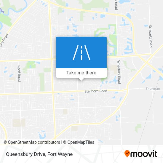 Queensbury Drive map