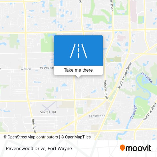 Ravenswood Drive map