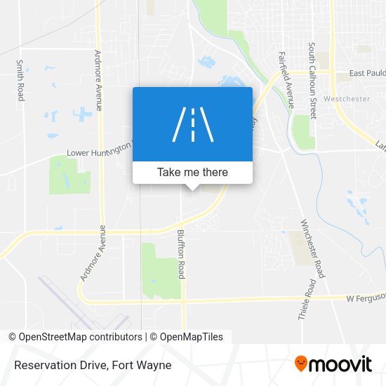 Mapa de Reservation Drive