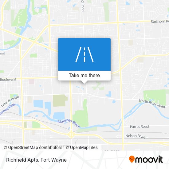 Mapa de Richfield Apts