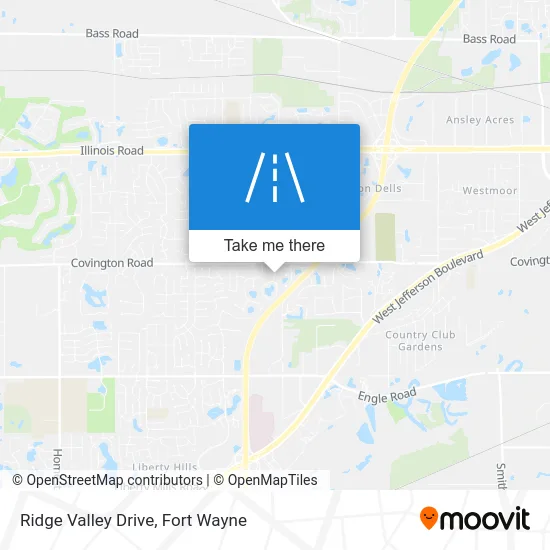 Ridge Valley Drive map