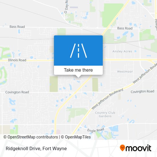 Ridgeknoll Drive map