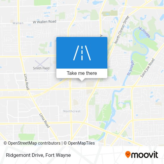 Mapa de Ridgemont Drive