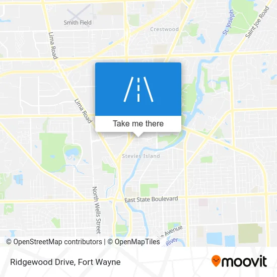 Ridgewood Drive map