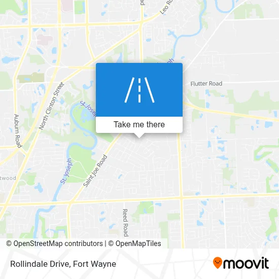 Rollindale Drive map