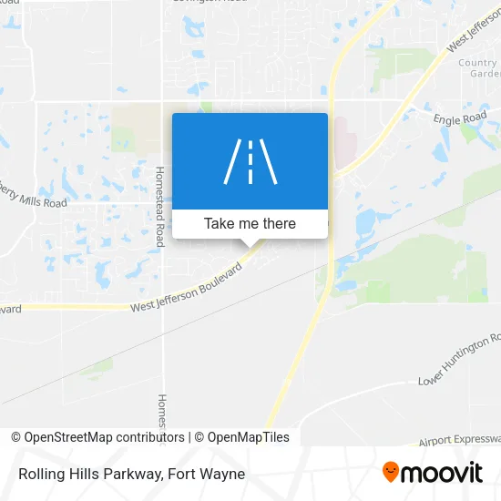 Rolling Hills Parkway map