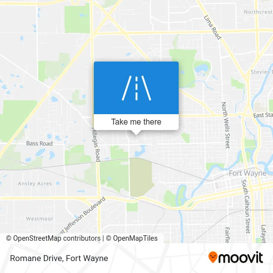 Romane Drive map
