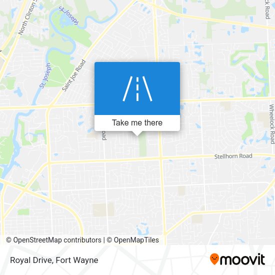 Royal Drive map