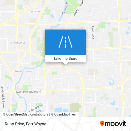 Rupp Drive map