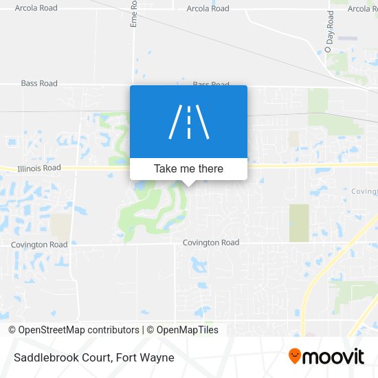Saddlebrook Court map