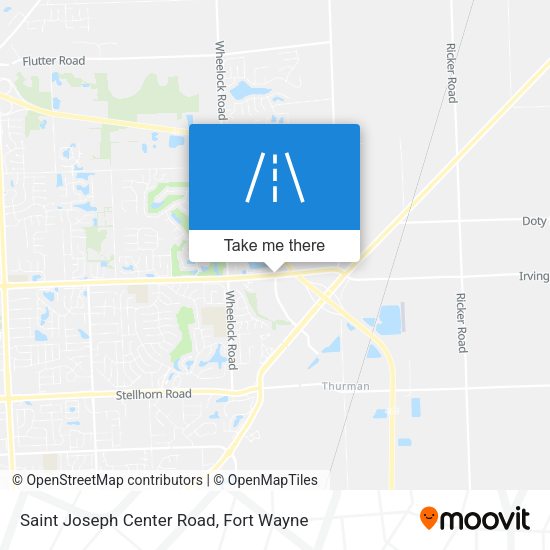 Saint Joseph Center Road map