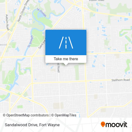 Mapa de Sandalwood Drive