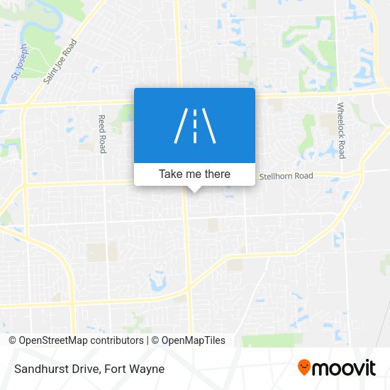 Mapa de Sandhurst Drive