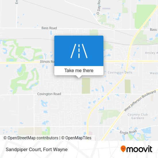 Mapa de Sandpiper Court