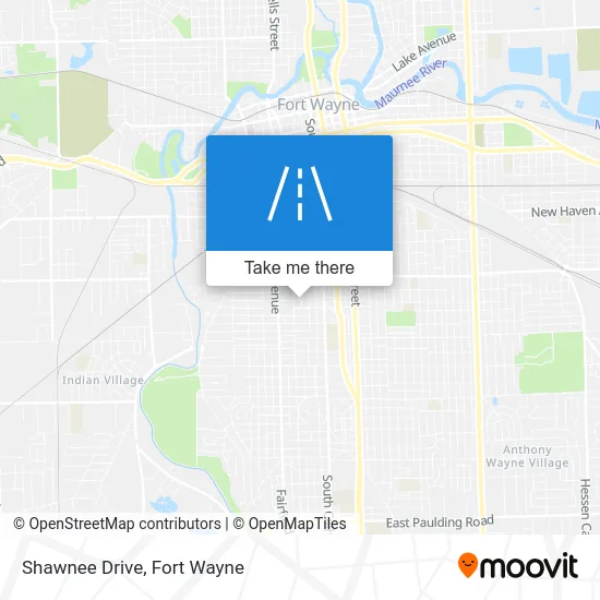 Shawnee Drive map