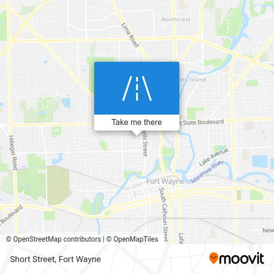 Short Street map