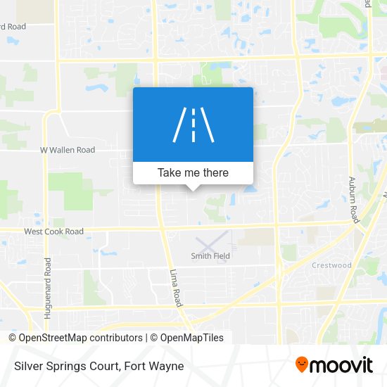 Mapa de Silver Springs Court