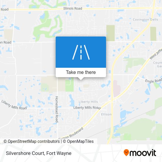 Mapa de Silvershore Court