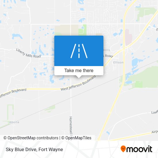 Mapa de Sky Blue Drive