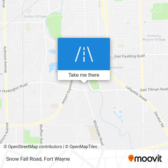 Mapa de Snow Fall Road