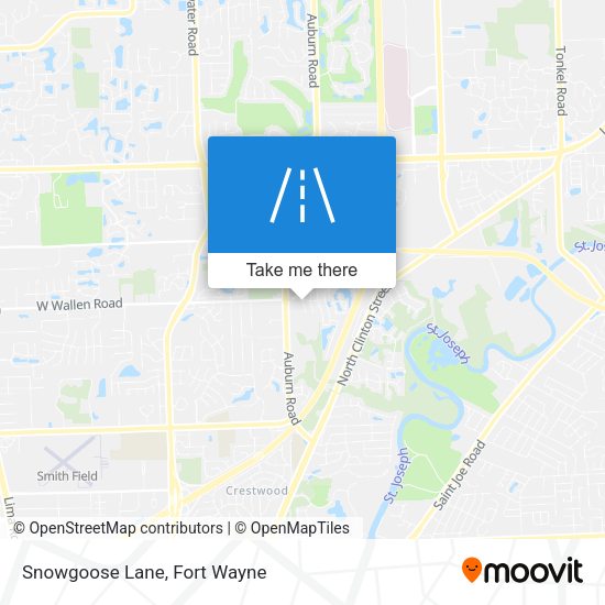 Mapa de Snowgoose Lane