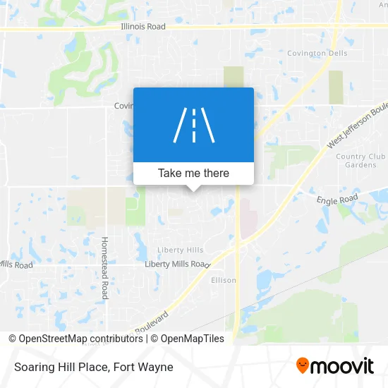 Soaring Hill Place map