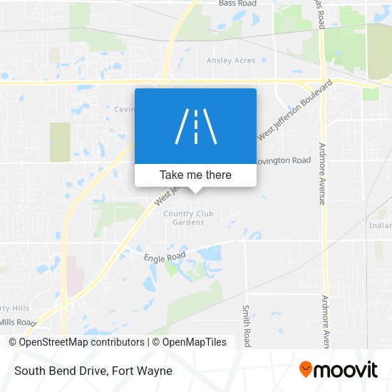 Mapa de South Bend Drive