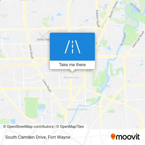 South Camden Drive map
