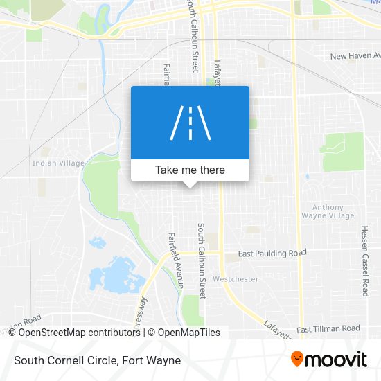 Mapa de South Cornell Circle