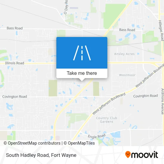 South Hadley Road map