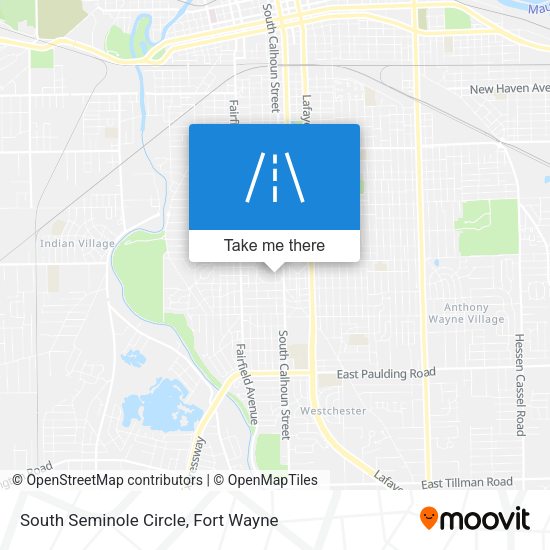South Seminole Circle map