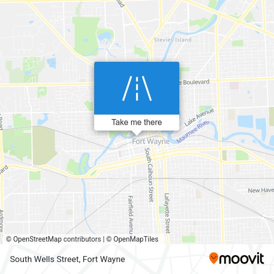 South Wells Street map