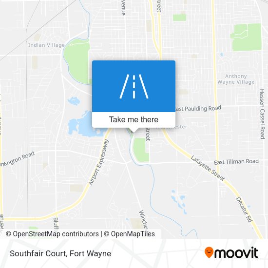 Southfair Court map